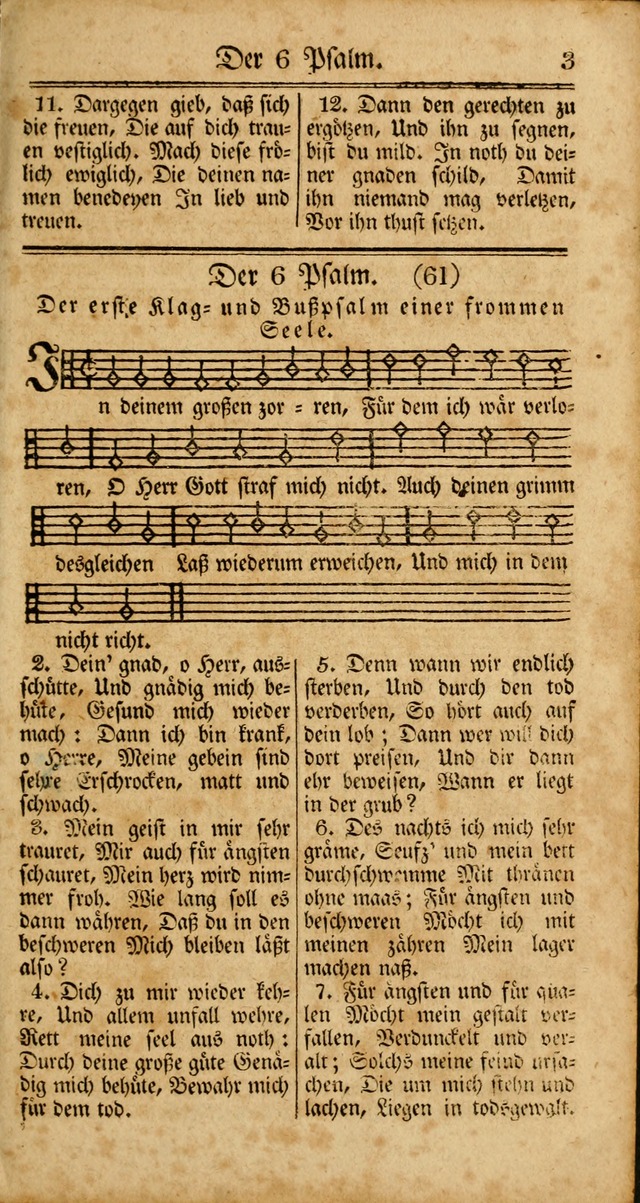 Unpartheyisches Gesang-Buch: enhaltend Geistrieche Lieder und Psalmen, zum allgemeinen Gebrauch des wahren Gottesdienstes (3rd aufl.) page 3