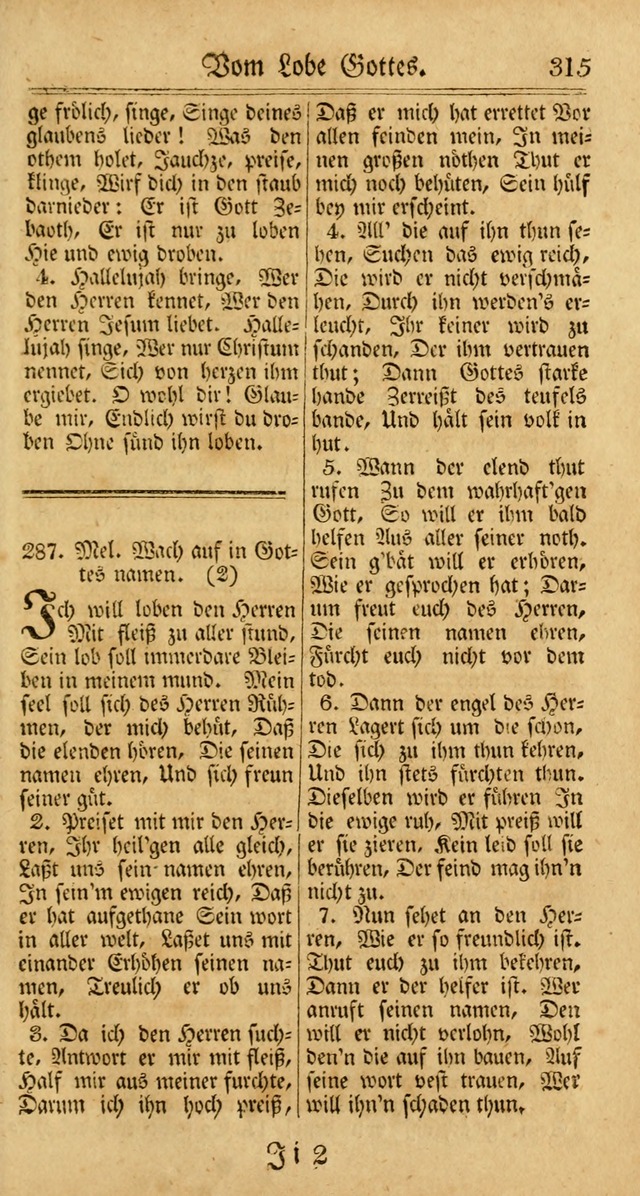 Unpartheyisches Gesang-Buch: enhaltend Geistrieche Lieder und Psalmen, zum allgemeinen Gebrauch des wahren Gottesdienstes (3rd aufl.) page 397