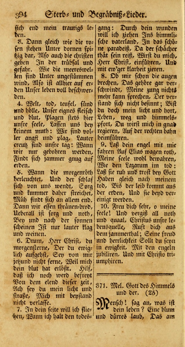 Unpartheyisches Gesang-Buch: enhaltend Geistrieche Lieder und Psalmen, zum allgemeinen Gebrauch des wahren Gottesdienstes (3rd aufl.) page 476