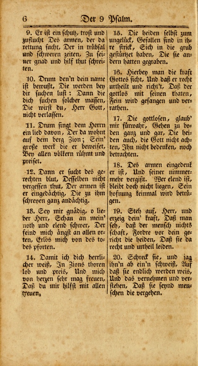Unpartheyisches Gesang-Buch: enhaltend Geistrieche Lieder und Psalmen, zum allgemeinen Gebrauch des wahren Gottesdienstes (3rd aufl.) page 6