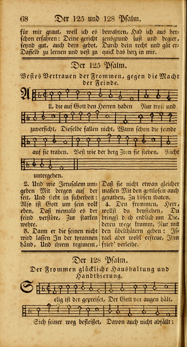 Unpartheyisches Gesang-Buch: enhaltend Geistrieche Lieder und Psalmen, zum allgemeinen Gebrauch des wahren Gottesdienstes (3rd aufl.) page 68
