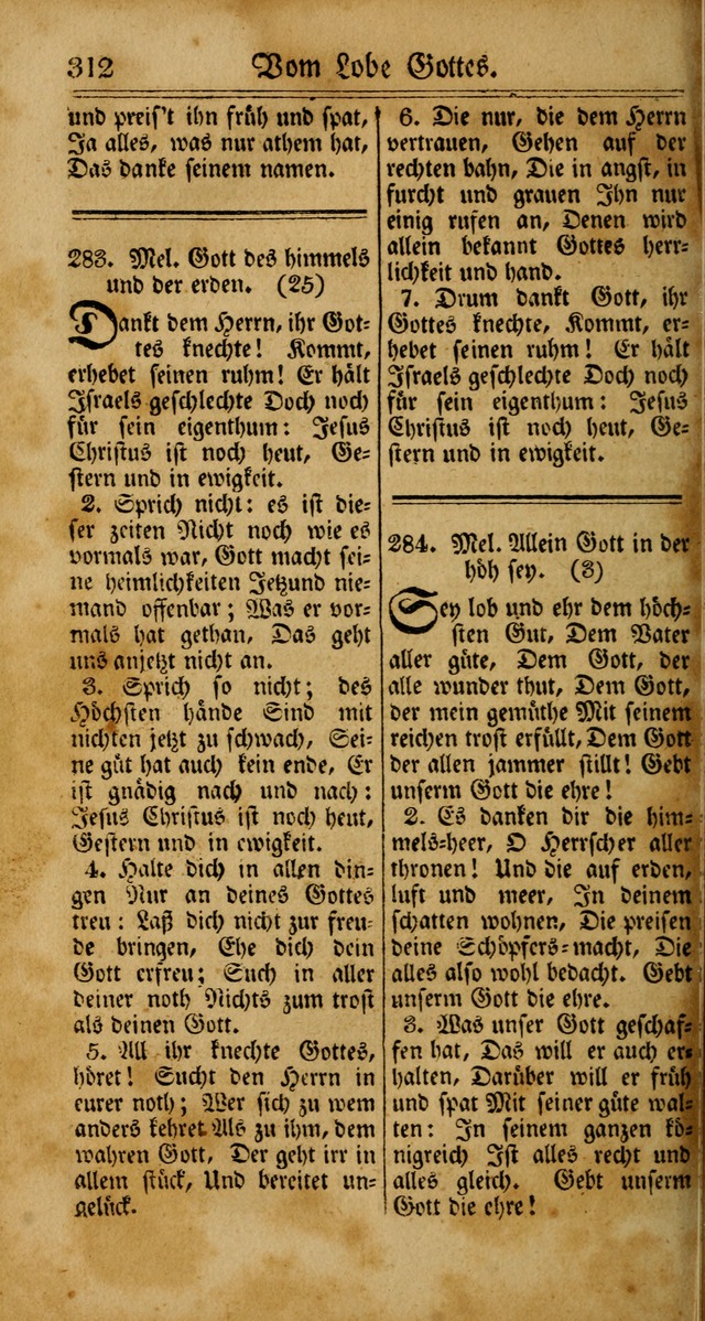 Unpartheyisches Gesang-Buch: enhaltend Geistrieche Lieder und Psalmen, zum allgemeinen Gebrauch des wahren Gottesdienstes (4th verb. Aufl., mit einem Anhang) page 392