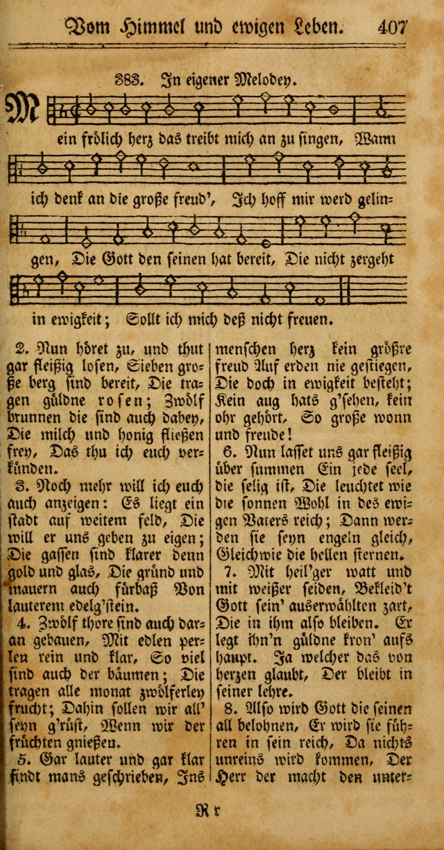 Unpartheyisches Gesang-Buch: enhaltend Geistrieche Lieder und Psalmen, zum allgemeinen Gebrauch des wahren Gottesdienstes (4th verb. Aufl., mit einem Anhang) page 487