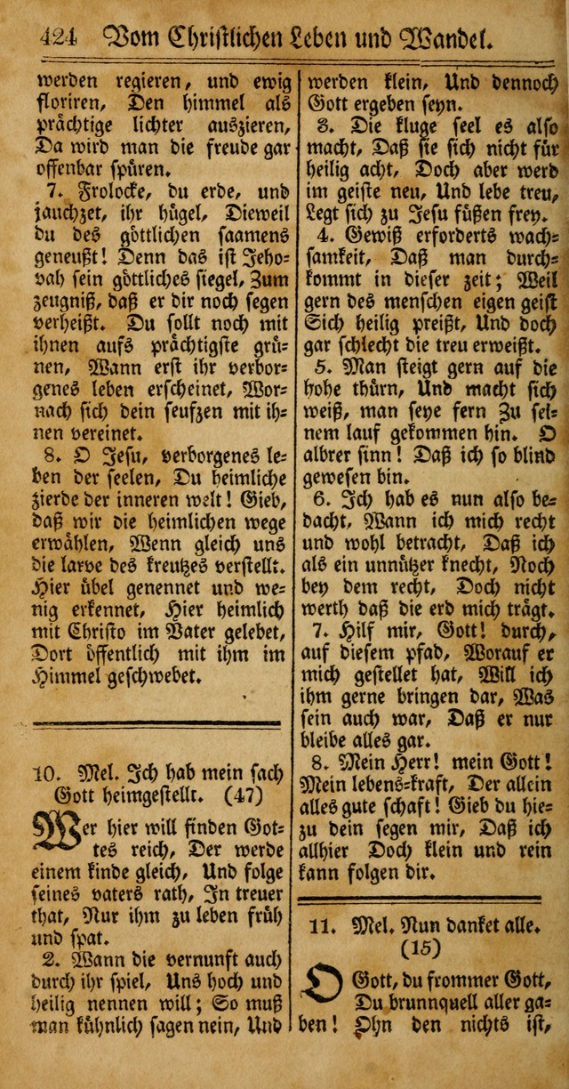 Unpartheyisches Gesang-Buch: enhaltend Geistrieche Lieder und Psalmen, zum allgemeinen Gebrauch des wahren Gottesdienstes (4th verb. Aufl., mit einem Anhang) page 504