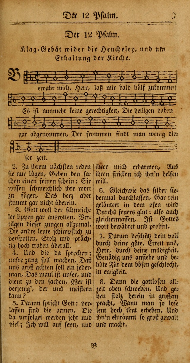Unpartheyisches Gesang-Buch: enhaltend Geistrieche Lieder und Psalmen, zum allgemeinen Gebrauch des wahren Gottesdienstes (4th verb. Aufl., mit einem Anhang) page 7