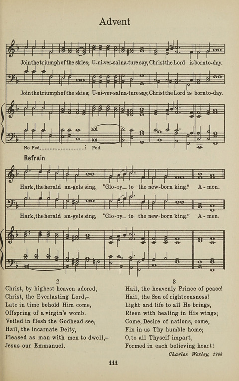 University Hymns page 110