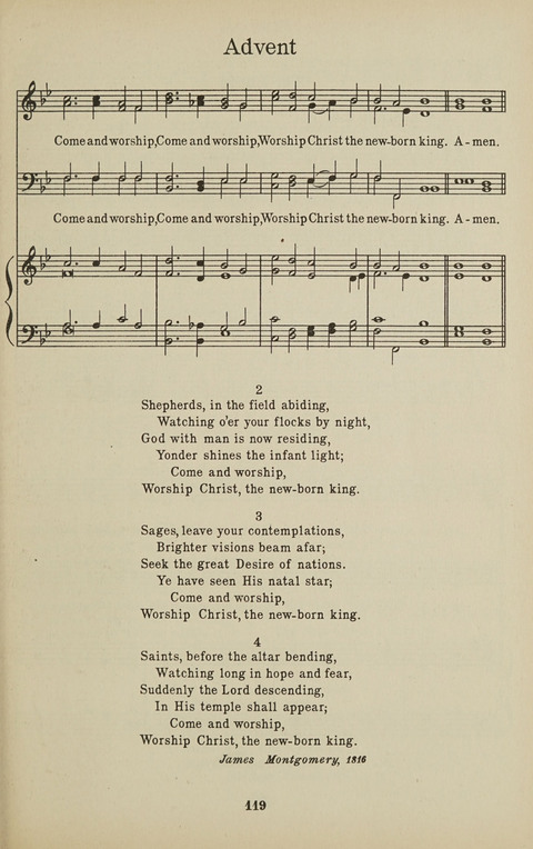 University Hymns page 118