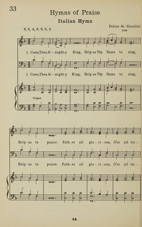 University Hymns page 63