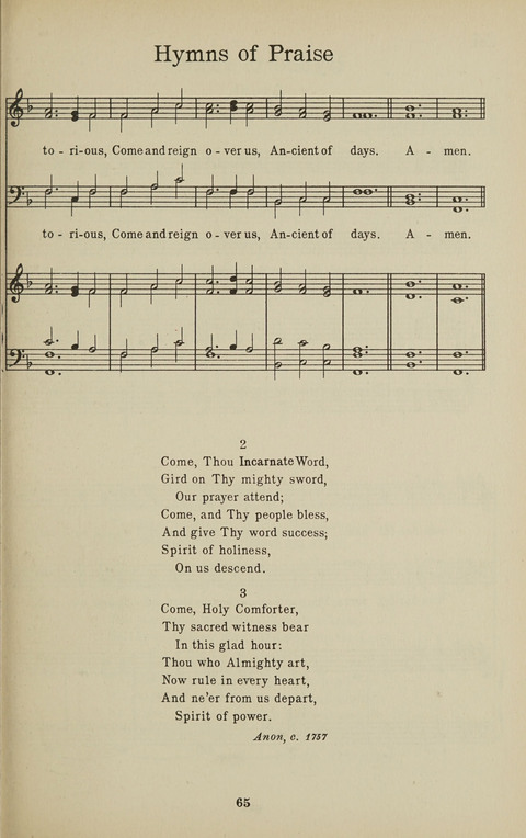 University Hymns page 64