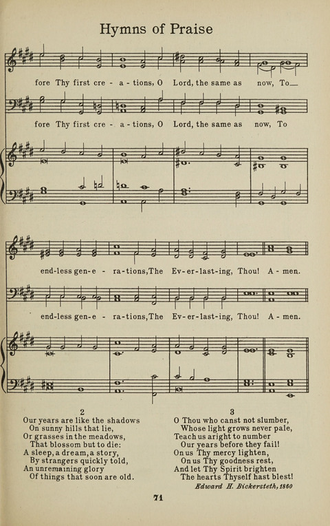 University Hymns page 70
