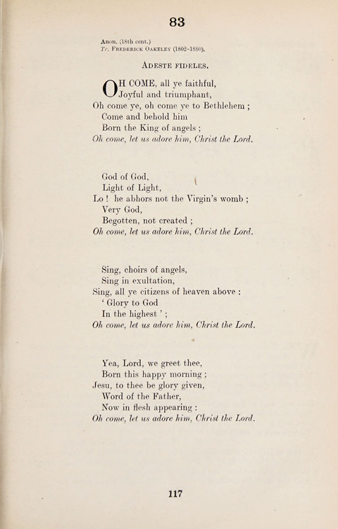 The University Hymn Book page 116