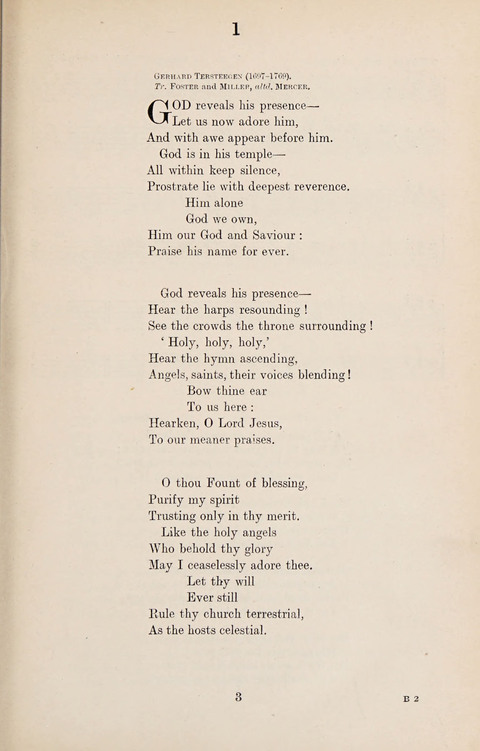The University Hymn Book page 2