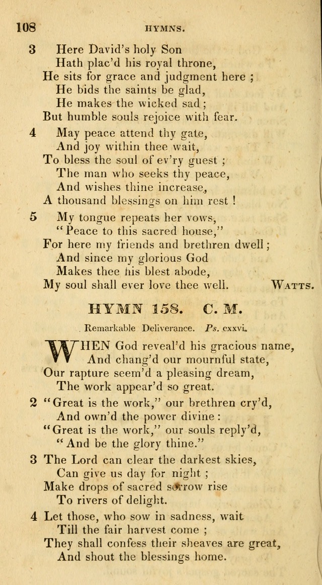 The Universalist Hymn-Book: a new collection of psalms and hymns, for the use of Universalist Societies (Stereotype ed.) page 108