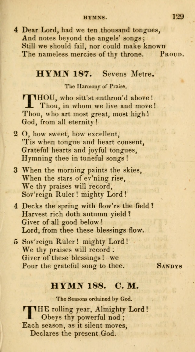 The Universalist Hymn-Book: a new collection of psalms and hymns, for the use of Universalist Societies (Stereotype ed.) page 129
