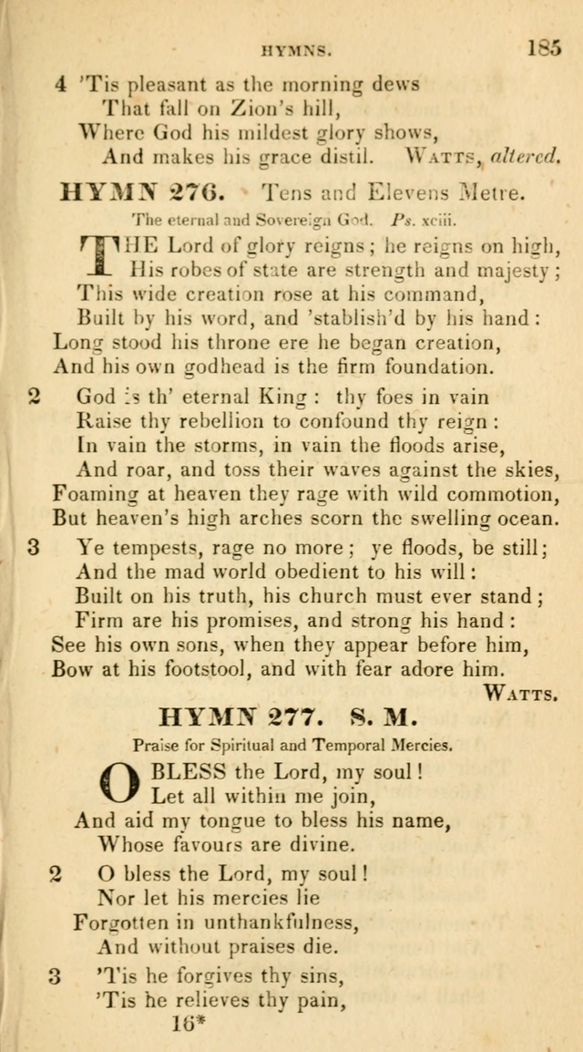 The Universalist Hymn-Book: a new collection of psalms and hymns, for the use of Universalist Societies (Stereotype ed.) page 185