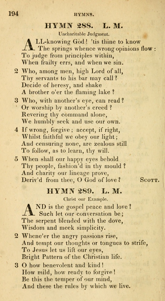 The Universalist Hymn-Book: a new collection of psalms and hymns, for the use of Universalist Societies (Stereotype ed.) page 194