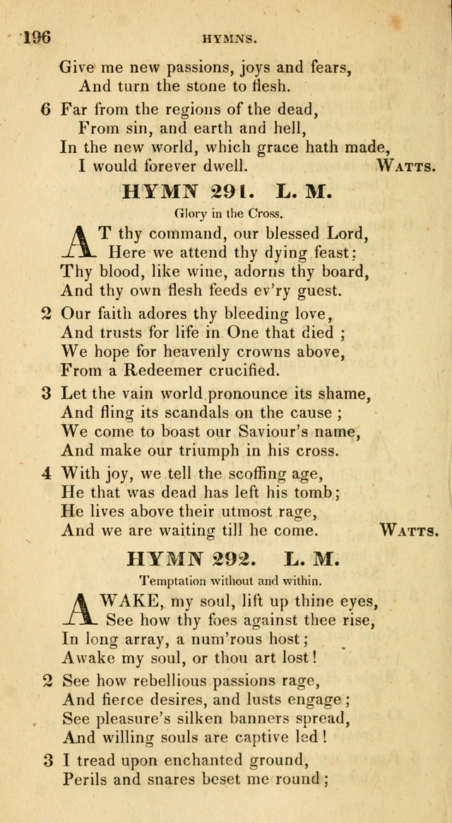 The Universalist Hymn-Book: a new collection of psalms and hymns, for the use of Universalist Societies (Stereotype ed.) page 196