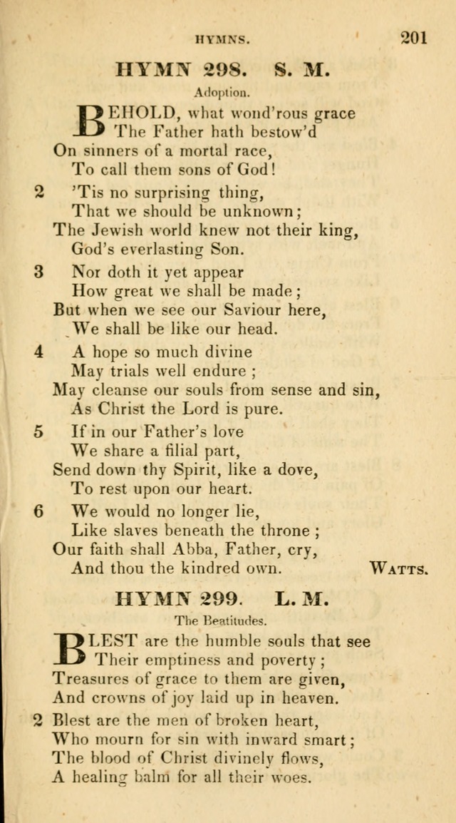 The Universalist Hymn-Book: a new collection of psalms and hymns, for the use of Universalist Societies (Stereotype ed.) page 201