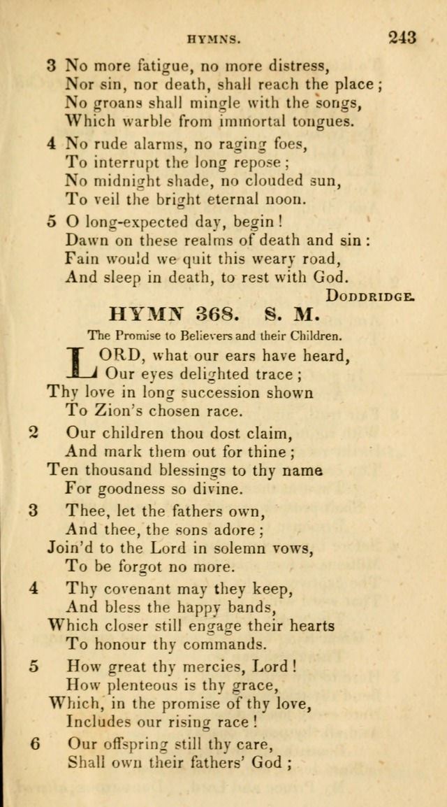 The Universalist Hymn-Book: a new collection of psalms and hymns, for the use of Universalist Societies (Stereotype ed.) page 243