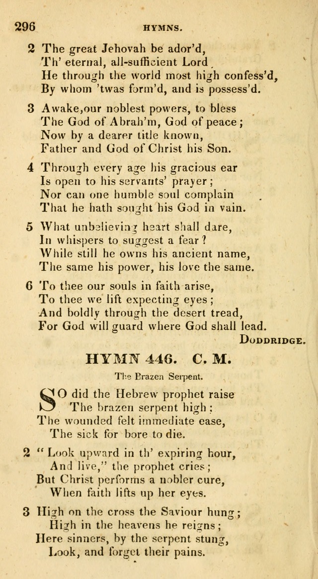 The Universalist Hymn-Book: a new collection of psalms and hymns, for the use of Universalist Societies (Stereotype ed.) page 296