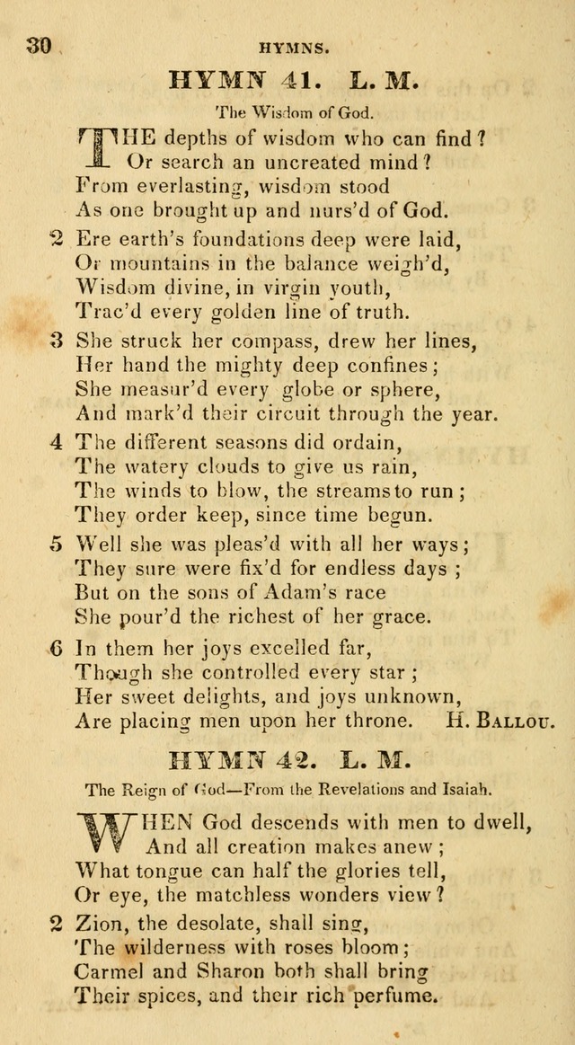 The Universalist Hymn-Book: a new collection of psalms and hymns, for the use of Universalist Societies (Stereotype ed.) page 30