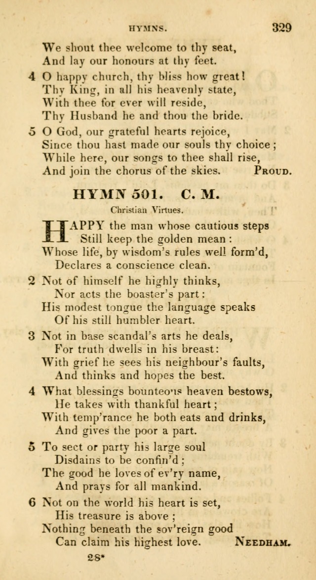 The Universalist Hymn-Book: a new collection of psalms and hymns, for the use of Universalist Societies (Stereotype ed.) page 329