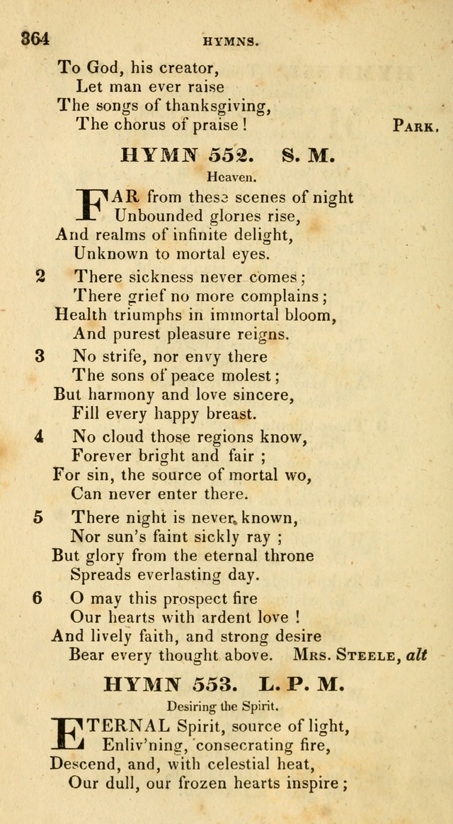 The Universalist Hymn-Book: a new collection of psalms and hymns, for the use of Universalist Societies (Stereotype ed.) page 364