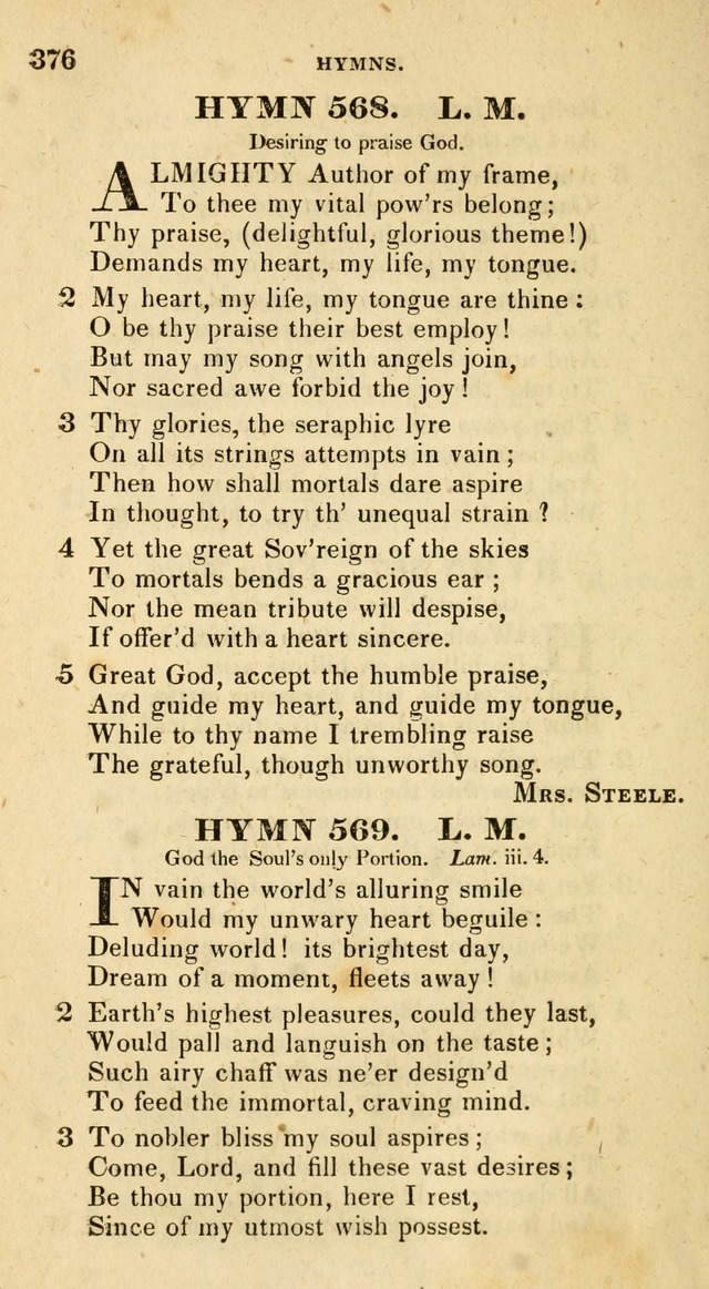 The Universalist Hymn-Book: a new collection of psalms and hymns, for the use of Universalist Societies (Stereotype ed.) page 376