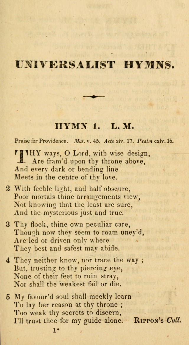 The Universalist Hymn-Book: a new collection of psalms and hymns, for the use of Universalist Societies (Stereotype ed.) page 5