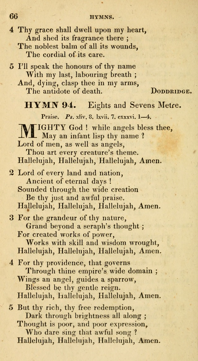 The Universalist Hymn-Book: a new collection of psalms and hymns, for the use of Universalist Societies (Stereotype ed.) page 66
