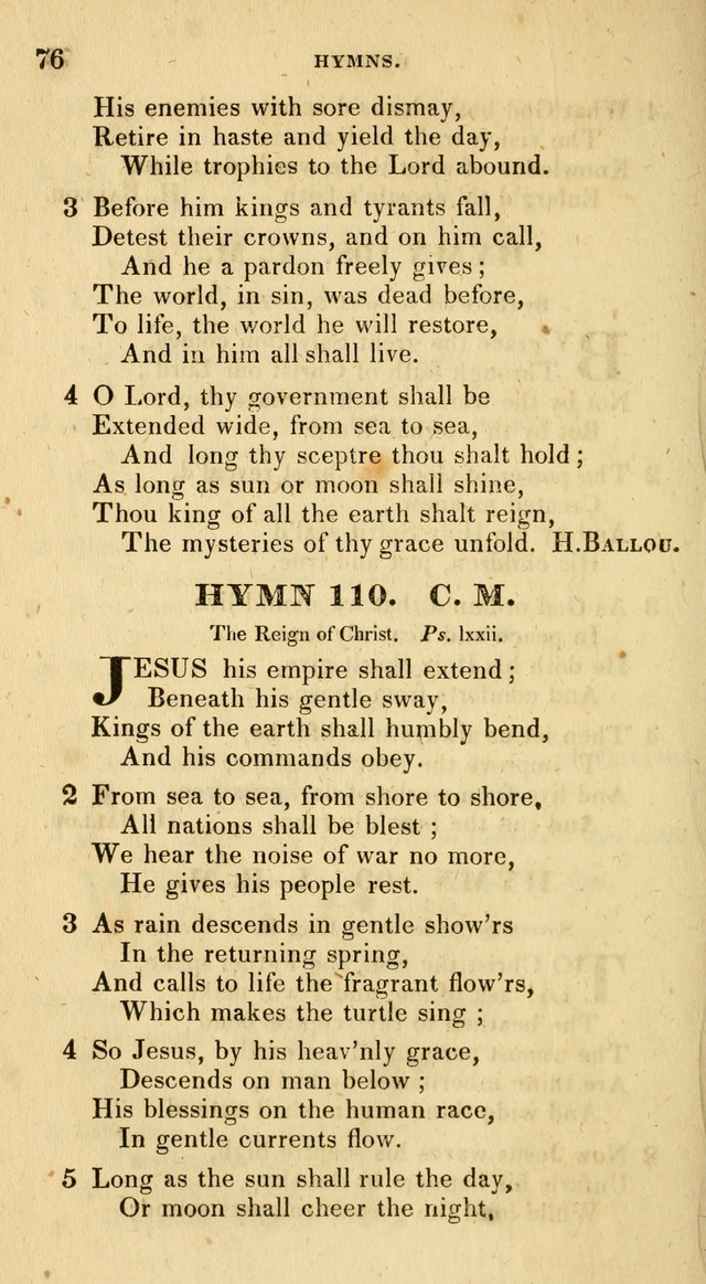 The Universalist Hymn-Book: a new collection of psalms and hymns, for the use of Universalist Societies (Stereotype ed.) page 76