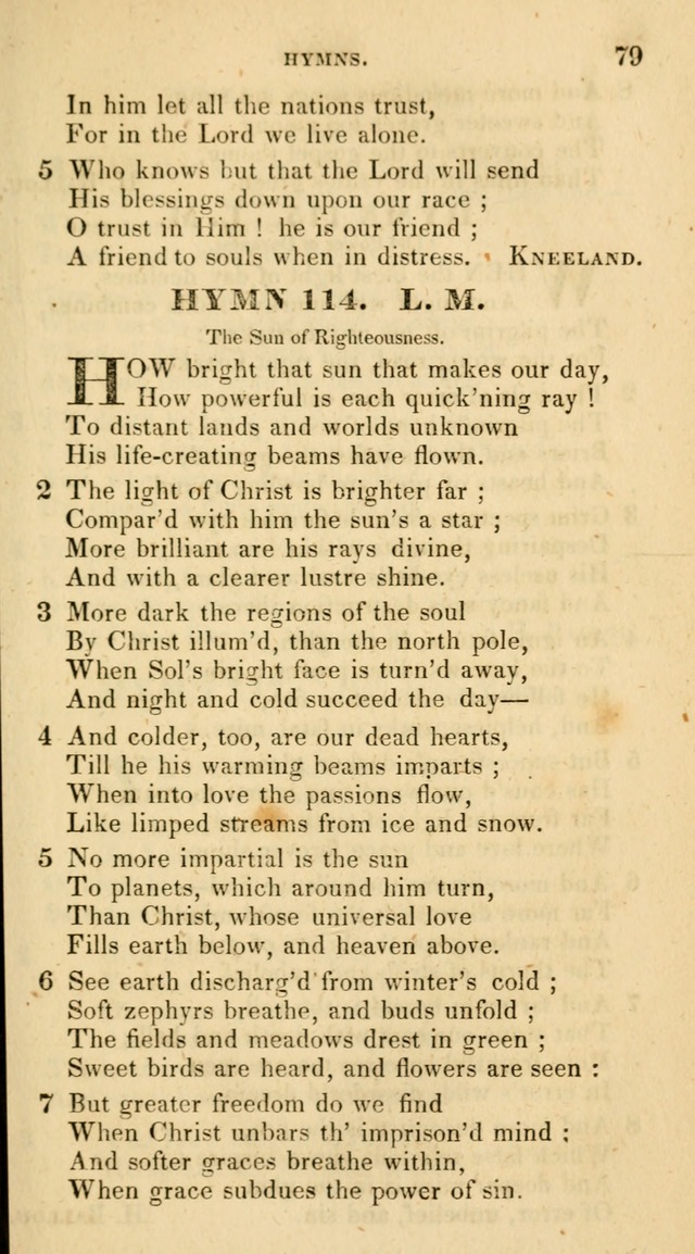 The Universalist Hymn-Book: a new collection of psalms and hymns, for the use of Universalist Societies (Stereotype ed.) page 79