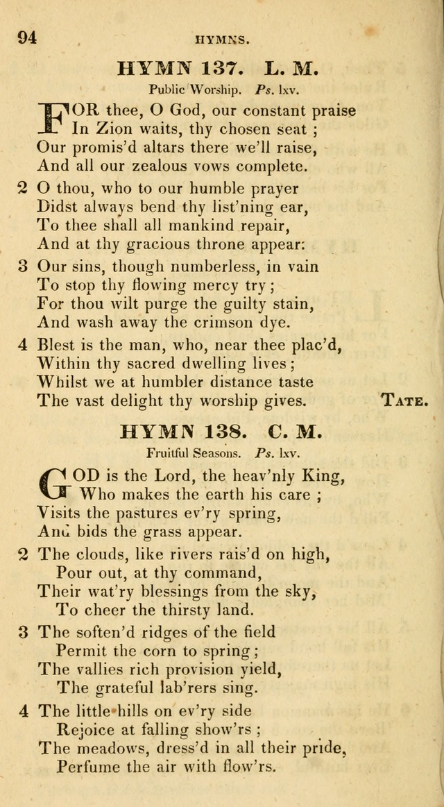 The Universalist Hymn-Book: a new collection of psalms and hymns, for the use of Universalist Societies (Stereotype ed.) page 94