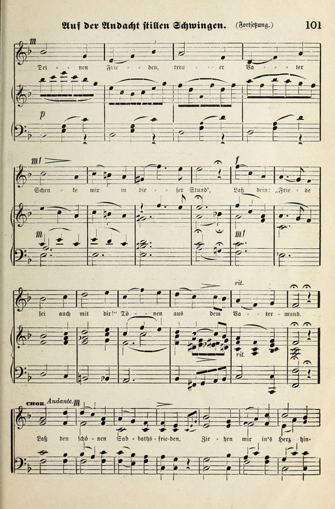Unser Kirchenchor: eine Sammlung geistlicher Lieder für gemischten Chor page 101