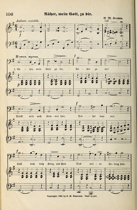 Unser Kirchenchor: eine Sammlung geistlicher Lieder für gemischten Chor page 106