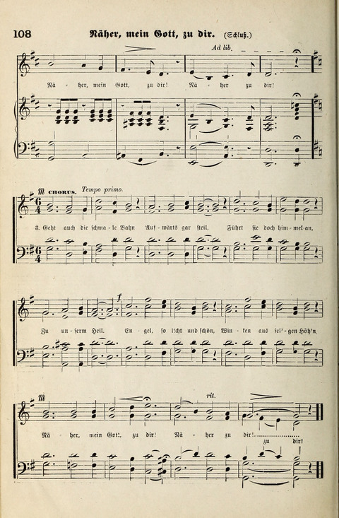 Unser Kirchenchor: eine Sammlung geistlicher Lieder für gemischten Chor page 108