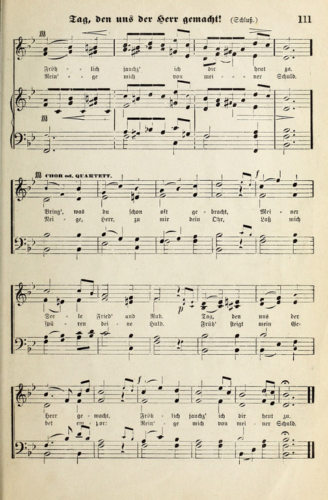 Unser Kirchenchor: eine Sammlung geistlicher Lieder für gemischten Chor page 111