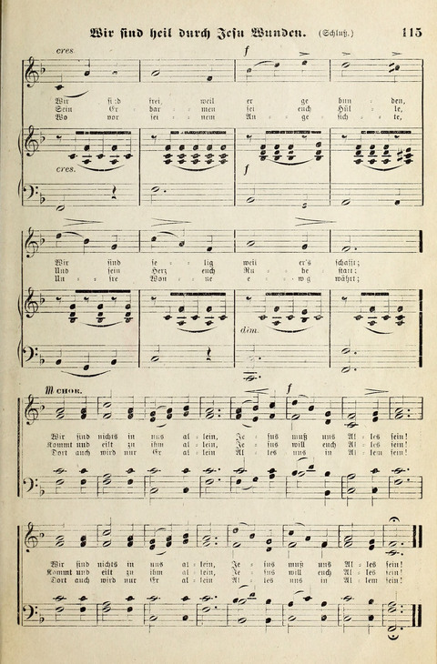 Unser Kirchenchor: eine Sammlung geistlicher Lieder für gemischten Chor page 115