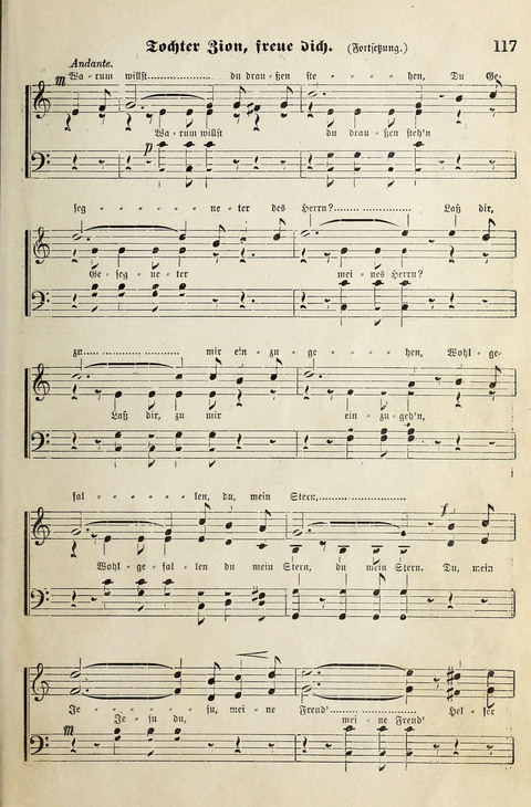 Unser Kirchenchor: eine Sammlung geistlicher Lieder für gemischten Chor page 117