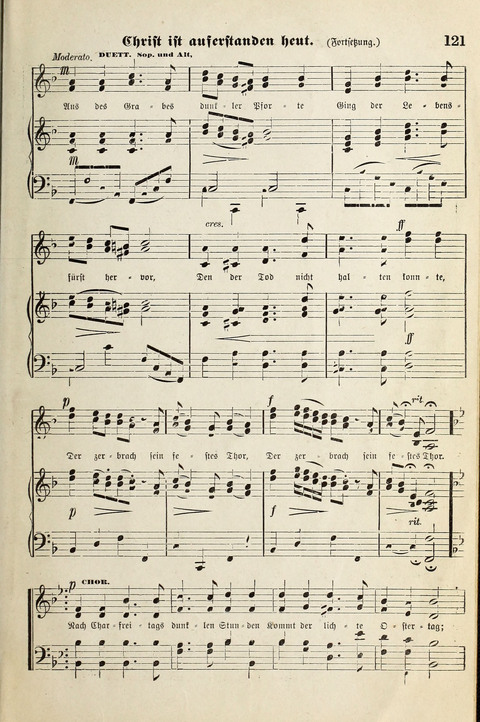 Unser Kirchenchor: eine Sammlung geistlicher Lieder für gemischten Chor page 121