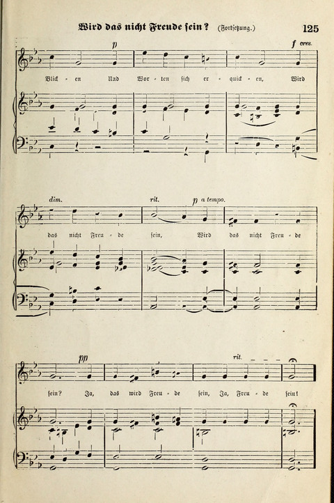 Unser Kirchenchor: eine Sammlung geistlicher Lieder für gemischten Chor page 125