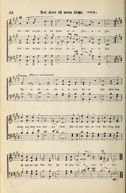 Unser Kirchenchor: eine Sammlung geistlicher Lieder für gemischten Chor page 22