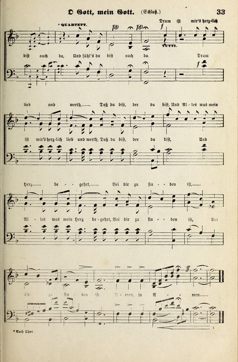 Unser Kirchenchor: eine Sammlung geistlicher Lieder für gemischten Chor page 33
