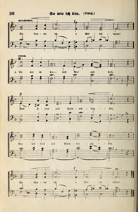 Unser Kirchenchor: eine Sammlung geistlicher Lieder für gemischten Chor page 36