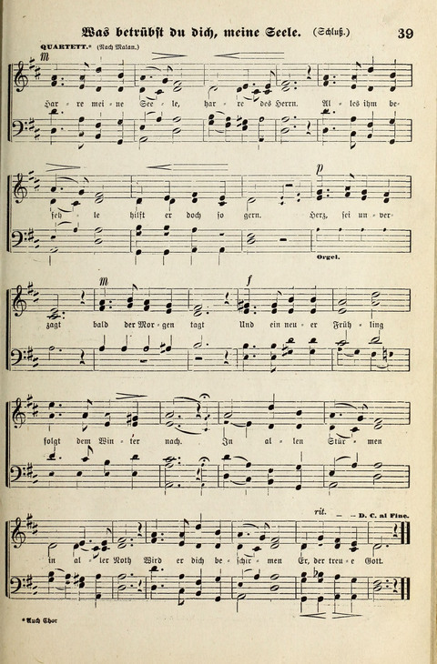 Unser Kirchenchor: eine Sammlung geistlicher Lieder für gemischten Chor page 39