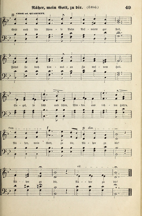 Unser Kirchenchor: eine Sammlung geistlicher Lieder für gemischten Chor page 49