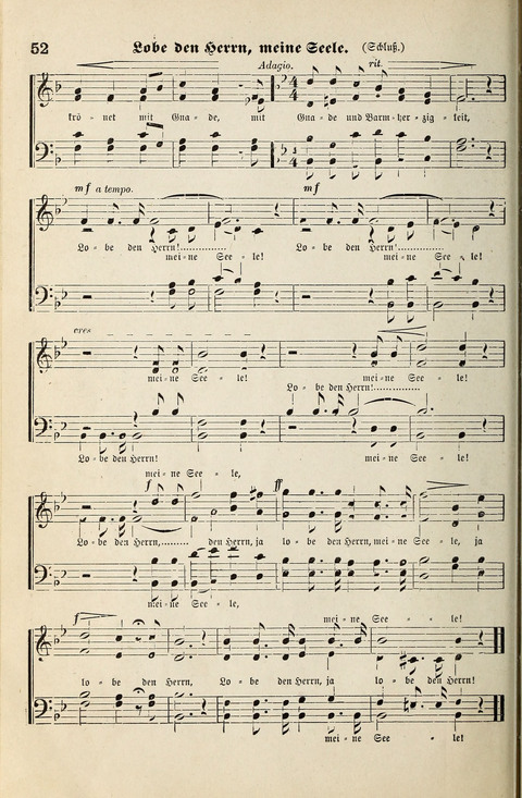 Unser Kirchenchor: eine Sammlung geistlicher Lieder für gemischten Chor page 52
