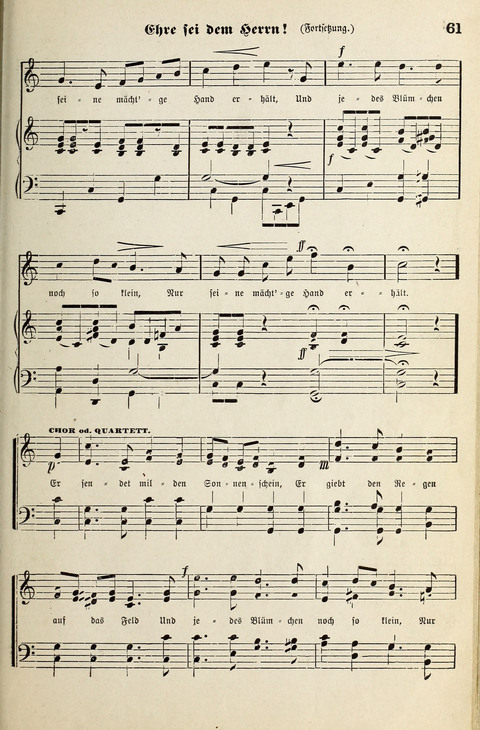 Unser Kirchenchor: eine Sammlung geistlicher Lieder für gemischten Chor page 61