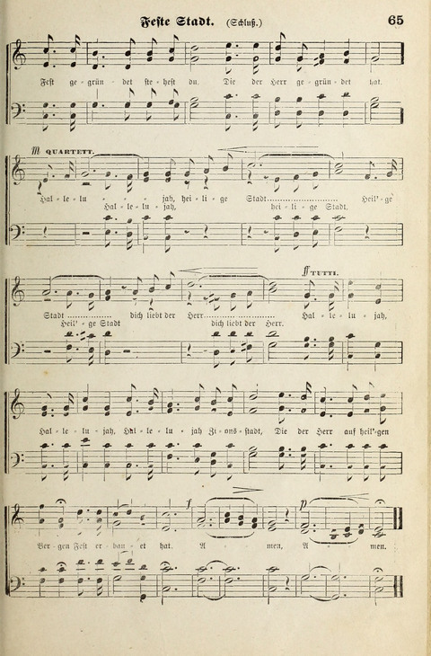 Unser Kirchenchor: eine Sammlung geistlicher Lieder für gemischten Chor page 65
