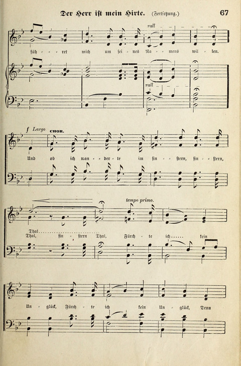 Unser Kirchenchor: eine Sammlung geistlicher Lieder für gemischten Chor page 67